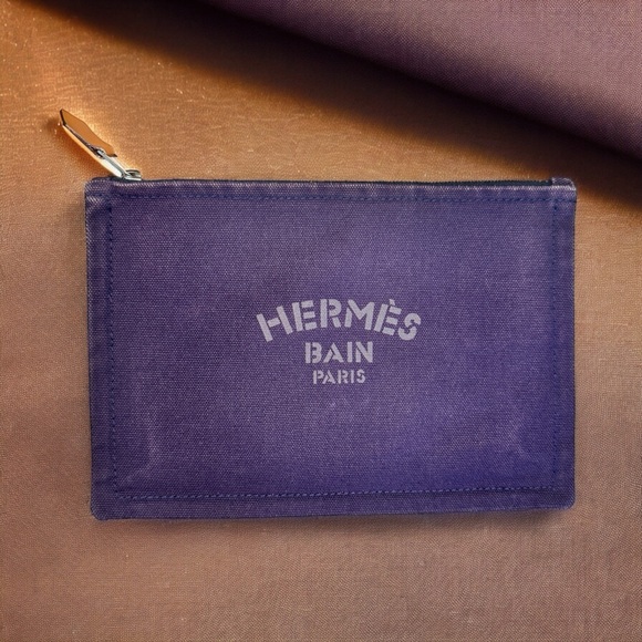 Hermes Handbags - Hermes Cotton Yachting Pouch Small Model